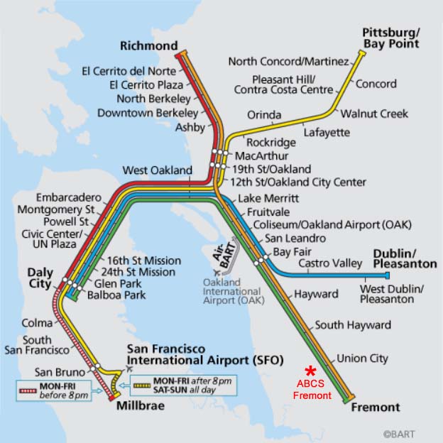 BART System Map